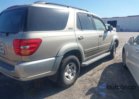 2001 Toyota Sequoia Sr5 V8 z USA, uszkodzony, nr VIN 5TDZT34A91S047951